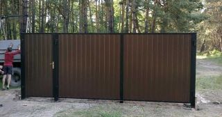 Купить распашные ворота из профнастила Шарыпово, цена от 2739 руб.